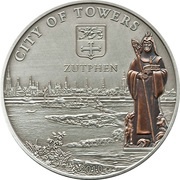 5 Dollars - Elizabeth II Zutphen, Cook Islands, 2010 reverse image