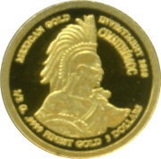5 Dollars - Elizabeth II Mexican Gold Bullion Coinage, Cook Islands, 2010 reverse image