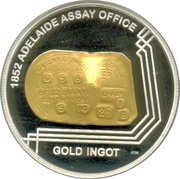 1 Dollar - Elizabeth II 4th Portrait - 1852 Adelaide Assay Office, Australia, 2009 reverse image