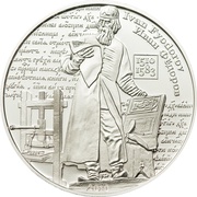 5 Dollars - Elizabeth II Ivan Fyodorov, Cook Islands, 2010 reverse image