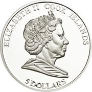 5 Dollars - Elizabeth II Journey to Great Britain obverse image