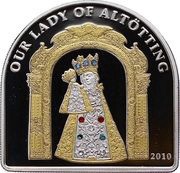 5 Dollars - Elizabeth II Our Lady of Altötting, Cook Islands, 2010 reverse image