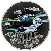 5 Dollars - Elizabeth II Junker Ju 88, Cook Islands, 2010 reverse image