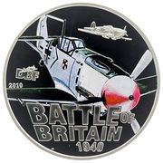 5 Dollars - Elizabeth II Messerschmitt Bf 109, Cook Islands, 2010 reverse image