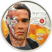 5 Dollars - Elizabeth II Terminator 2; headshot, Cook Islands, 2011 reverse image