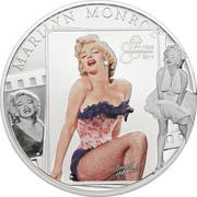 5 Dollars - Elizabeth II Marilyn Monroe, Cook Islands, 2011 reverse image