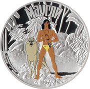 5 Dollars - Elizabeth II Mowgli, Cook Islands, 2011 reverse image