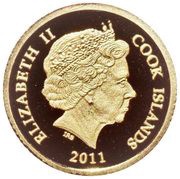 5 Dollars - Elizabeth II Tiki Art Tangaroa obverse image