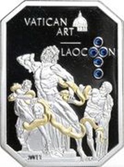 5 Dollars - Elizabeth II Laocoon, Cook Islands, 2011 reverse image