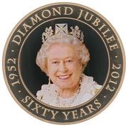 5 Dollars - Elizabeth II Diamond Jubilee, Cook Islands, 2011-2012 reverse image