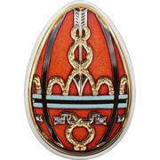 5 Dollars - Elizabeth II Egg in Red, Cook Islands, 2012 reverse image