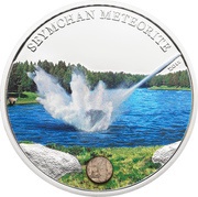 5 Dollars - Elizabeth II Seymchan meteorite, Cook Islands, 2012 reverse image