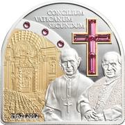5 Dollars - Elizabeth II Concilium Vaticanum II, Cook Islands, 2012 reverse image