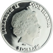5 Dollars - Elizabeth II Swans obverse image