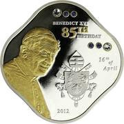 5 Dollars - Elizabeth II Benedict XVI, Cook Islands, 2012 reverse image