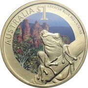 1 Dollar - Elizabeth II 4th Portrait - Blue Mountains, Australia, 2010 reverse image