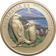 1 Dollar - Elizabeth II 4th Portrait - Heard and McDonald Island, Australia, 2010 reverse image