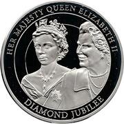 5 Dollars - Elizabeth II Diamond Jubilee, Cook Islands, 2012 reverse image