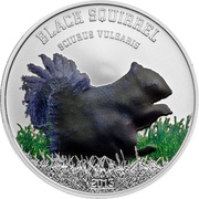 5 Dollars - Elizabeth II Black Squirrel, Cook Islands, 2013 reverse image