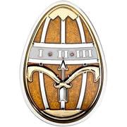 5 Dollars - Elizabeth II Egg in Gold, Cook Islands, 2013 reverse image