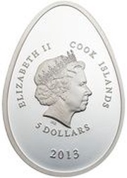 5 Dollars - Elizabeth II Egg in Olive obverse image