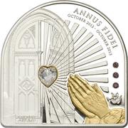 5 Dollars - Elizabeth II Annus Fidei, Cook Islands, 2013 reverse image