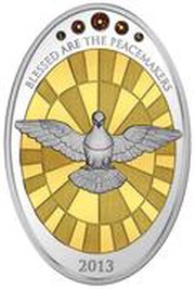 5 Dollars - Elizabeth II Alabaster Window, Cook Islands, 2013 reverse image