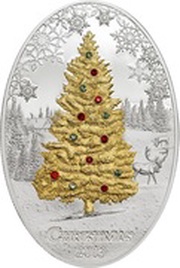 5 Dollars - Elizabeth II Christmas, Cook Islands, 2013 reverse image