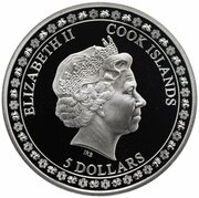 5 Dollars - Elizabeth II Happy New Year obverse image
