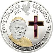 5 Dollars - Elizabeth II Pontificatus Benedicti XVI, Cook Islands, 2013 reverse image