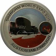 1 Dollar - Elizabeth II 4th Portrait - World Expo - Australian Pavilion, Australia, 2010 reverse image