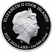 5 Dollars - Elizabeth II Year of the Snake obverse image