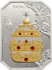 5 Dollars - Elizabeth II Papal Tiara, Cook Islands, 2013 reverse image