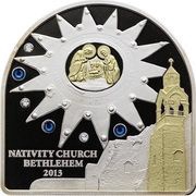 5 Dollars - Elizabeth II Church of Nativity, Cook Islands, 2013 reverse image