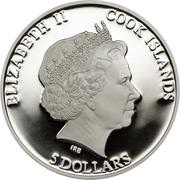 5 Dollars - Elizabeth II Crimson Rosella obverse image