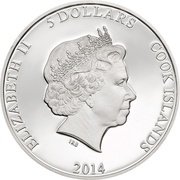 5 Dollars - Elizabeth II Space Battleship Yamato 2199 obverse image