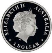 1 Dollar - Elizabeth II 4th Portrait - Koala Dreaming obverse image