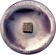 5 Dollars - Elizabeth II Chondrite Impact, Cook Islands, 2015 reverse image