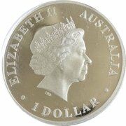 1 Dollar - Elizabeth II 4th Portrait - Salt Water Crocodile Dreaming obverse image