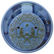 5 Dollars - Elizabeth II Christmas Bauble, Cook Islands, 2015 reverse image
