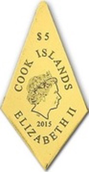 5 Dollars - Elizabeth II Gold Star CombiCoin obverse image