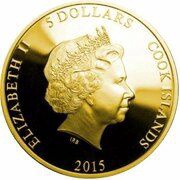 5 Dollars - Elizabeth II Age of the Dinosaur obverse image