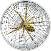 5 Dollars - Elizabeth II Wasp Spider, Cook Islands, 2016 reverse image
