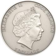 5 Dollars - Elizabeth II Space Shuttle obverse image