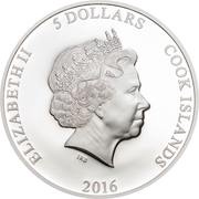 5 Dollars - Elizabeth II The Singapore Orchid obverse image