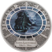 5 Dollars - Elizabeth II Flying Dutchman, Cook Islands, 2016 reverse image