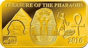 5 Dollars - Elizabeth II Treasure of the Pharaohs, Cook Islands, 2016 reverse image