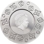 5 Dollars - Elizabeth II Murrine Millefiori Glass Art 2017 obverse image