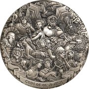 5 Dollars - Elizabeth II Gods of Olympus, Cook Islands, 2017 reverse image