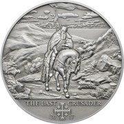 5 Dollars - Elizabeth II 10th Crusade: The Last Crusader, Cook Islands, 2017 reverse image